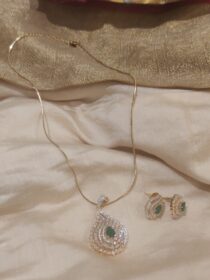 Exquisite CZ Green Ad Stone Chain