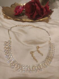 Radiant Floral AD Stone Necklace