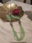 Lustrous Handcrafted Multilayer Mint Mala