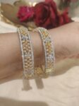 Exquisite Floral Bangles Set of 2