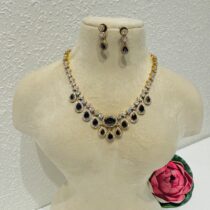 Timeless Dropet Purple Necklace