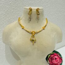 Dazzling AD Golden Necklace