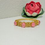 Radiant Classic Pink Stone Kada