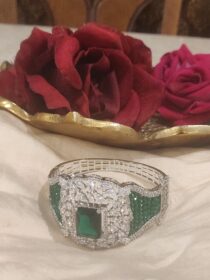 Sparkling CZ Green Stone Kada