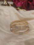 Exquisite Crystal Stone Bangles Set of 2