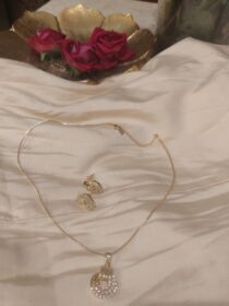 Elegant CZ Crystal AD Stone Pendant chain