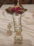 Radiant Bridal White Pearl Long Necklace
