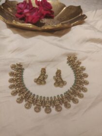 Divine Lakshmi Short Tempal Necklace
