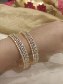 Elegant AD Stone Bangles Set Of 2