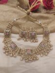 Majestic Green Stone Golden Bridal Choker