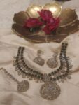 Sparkling AD Crystal Green Stone 2 Layer Necklace