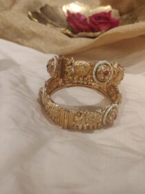 Dazzling Bridal Elephant Kada Set of 2
