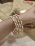 Lustrous Pearl Bangles Set of 2