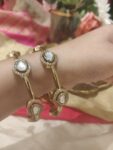 Ornate Crystal Kundan Bangles Set of 2