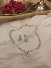 Exquisite CZ Floral Necklace