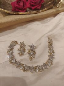 Opulent Crystal Floral Necklace