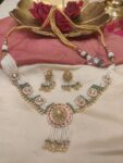 Pinnacle White Pearl Bridal Necklace