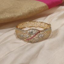 Refined Crystal Floral Design Kada