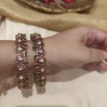 Dazzling Ruby Kemp Bangles Set of 2