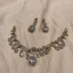 Opulent Floral Crystal AD Stone Necklace