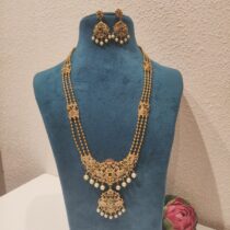 Delicate Peacock  3 Layer Long Necklace