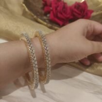 Unique Ad Stone Bangles Set of 2