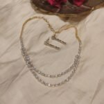 Iconic Crytsal Stone 2 Layer Necklace