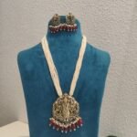 Lustrous Handcrafted White Mala With Shree Ganesha Pendant