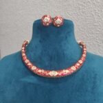 Majestic Red Minakari Hasli choker