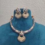 Majestic Blue Minakari Hasli choker