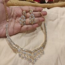 Graceful CZ Stone Necklace Set