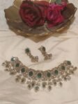 Premium Kundan Choker Necklace Set with Earrings