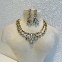Opulent 2 Layer Mint Stone Necklace