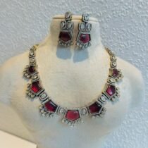 Opulent Red Stone Necklace