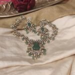 Dazzling Peacock Green Stone Necklace