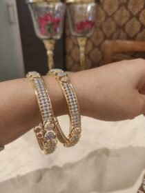 Enchanting CZ Star Bangles Set of 2