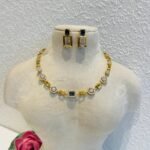 Exquisite Floral Purple Stone Necklace