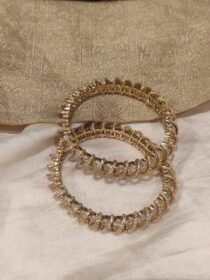 Opulent Crystal Stone Bangles Set of 2