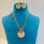 Majestic Bridal White Pearl Necklace