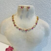 Exquisite Ruby AD Stone Necklace