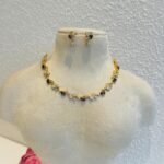 Exquisite Purple AD Stone Necklace