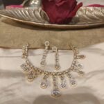 Refined Crystal Droplet Necklace With Crystal Stone