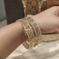 Divine Golden Bangles Set of 2