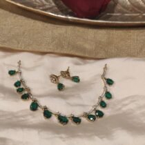 Captivating AD Green Stone Necklace