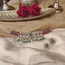 Sparkling Ruby Stone Choker