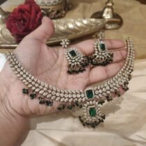 Opulent Green AD Stone Necklace