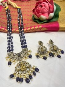 Jubilant handcrafted Temple Purple Mala