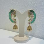 Bespoke Green Stone Jhumka