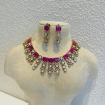 Alluring Droplet Red AD Stone Choker