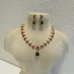 Timeless Ruby Green AD Stone Choker